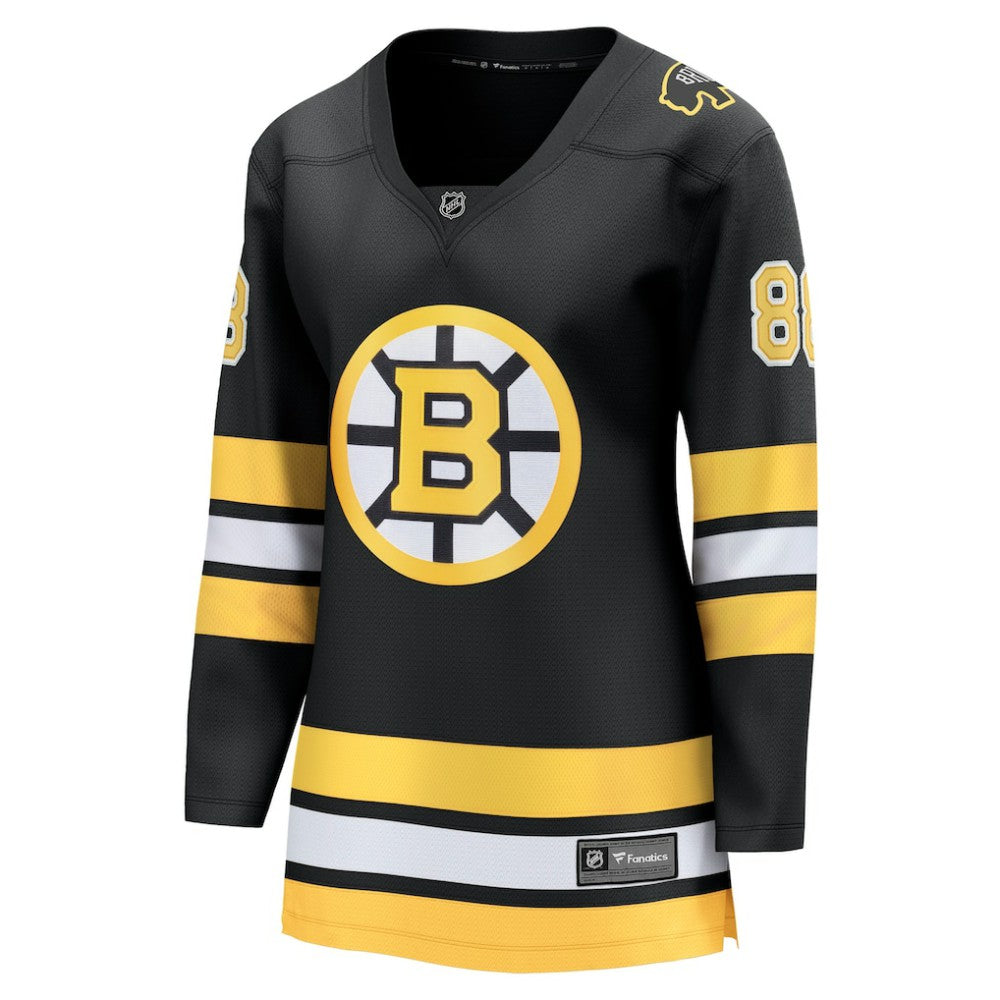 David Pastrnak Boston Bruins Fanatics Women's Home Breakaway Player Jersey - Black - NHL 202462126