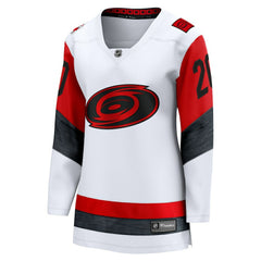 Sebastian Aho Carolina Hurricanes Fanatics Women's Away Breakaway Jersey - White - NHL 202462137