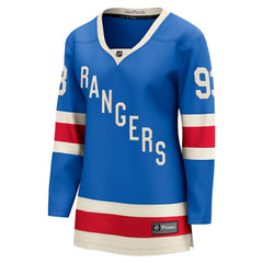 Mika Zibanejad New York Rangers Fanatics Women's Centennial Breakaway Jersey - Blue - NHL 202462168