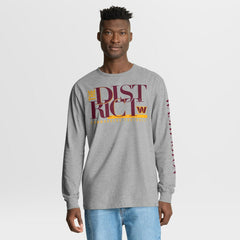 Fanatics Washington Commanders Hometown Sweep Legacy Long Sleeve T-Shirt Heather Gray