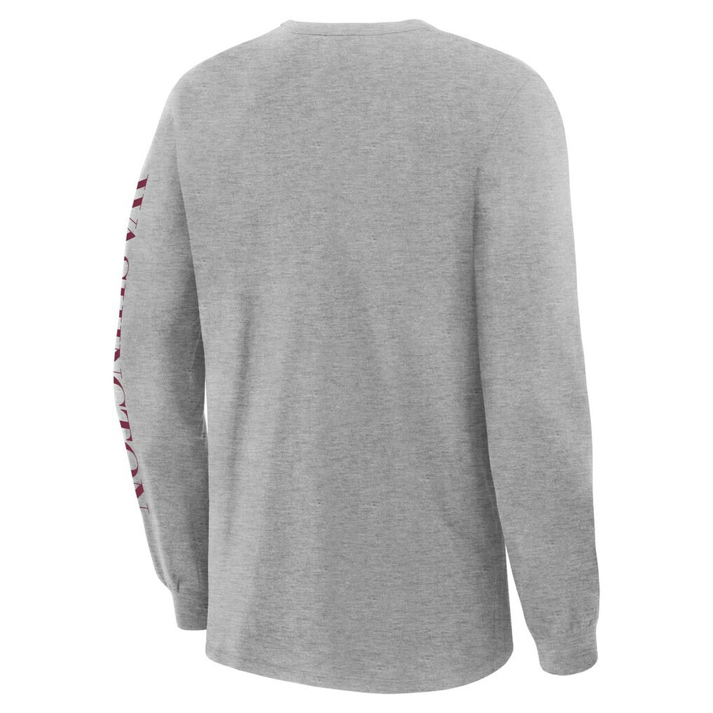 Fanatics Washington Commanders Hometown Sweep Legacy Long Sleeve T-Shirt Heather Gray