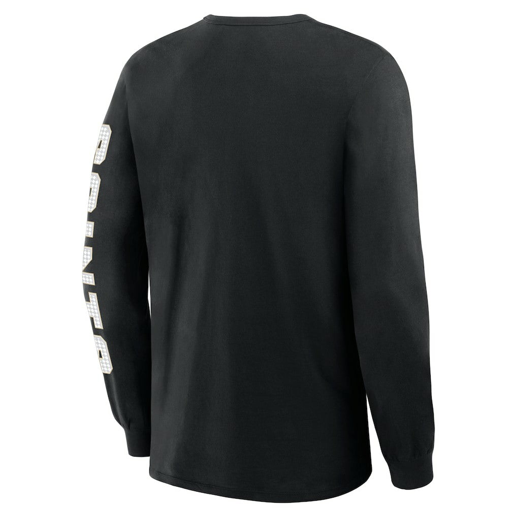 Fanatics New Orleans Saints Hometown Sweep Legacy Long Sleeve T-Shirt Black