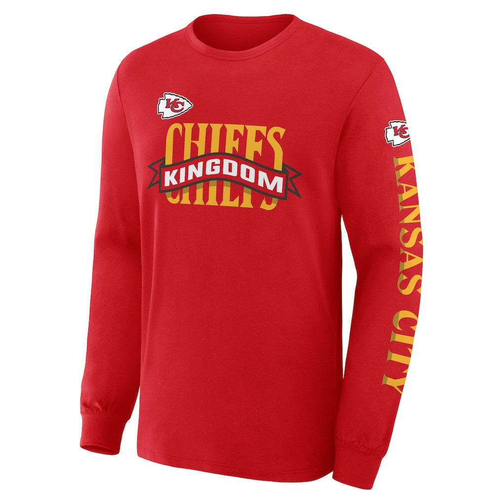 Fanatics Kansas City Chiefs Hometown Sweep Legacy Long Sleeve T-Shirt Red