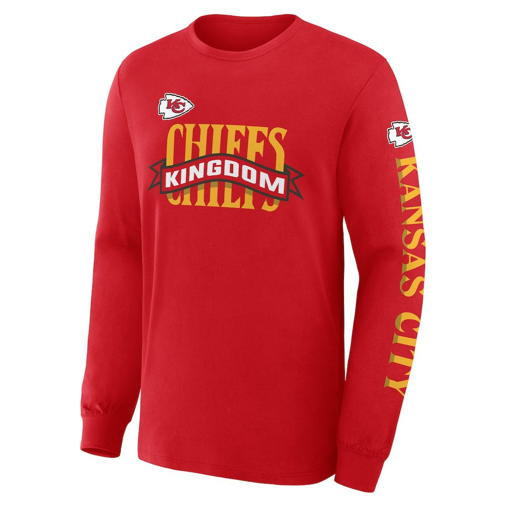 Fanatics Kansas City Chiefs Hometown Sweep Legacy Long Sleeve T-Shirt Red