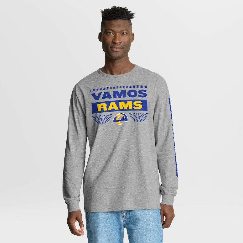Fanatics Los Angeles Rams Hometown Sweep Legacy Long Sleeve T-Shirt Heather Gray