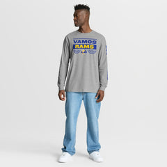 Fanatics Los Angeles Rams Hometown Sweep Legacy Long Sleeve T-Shirt Heather Gray