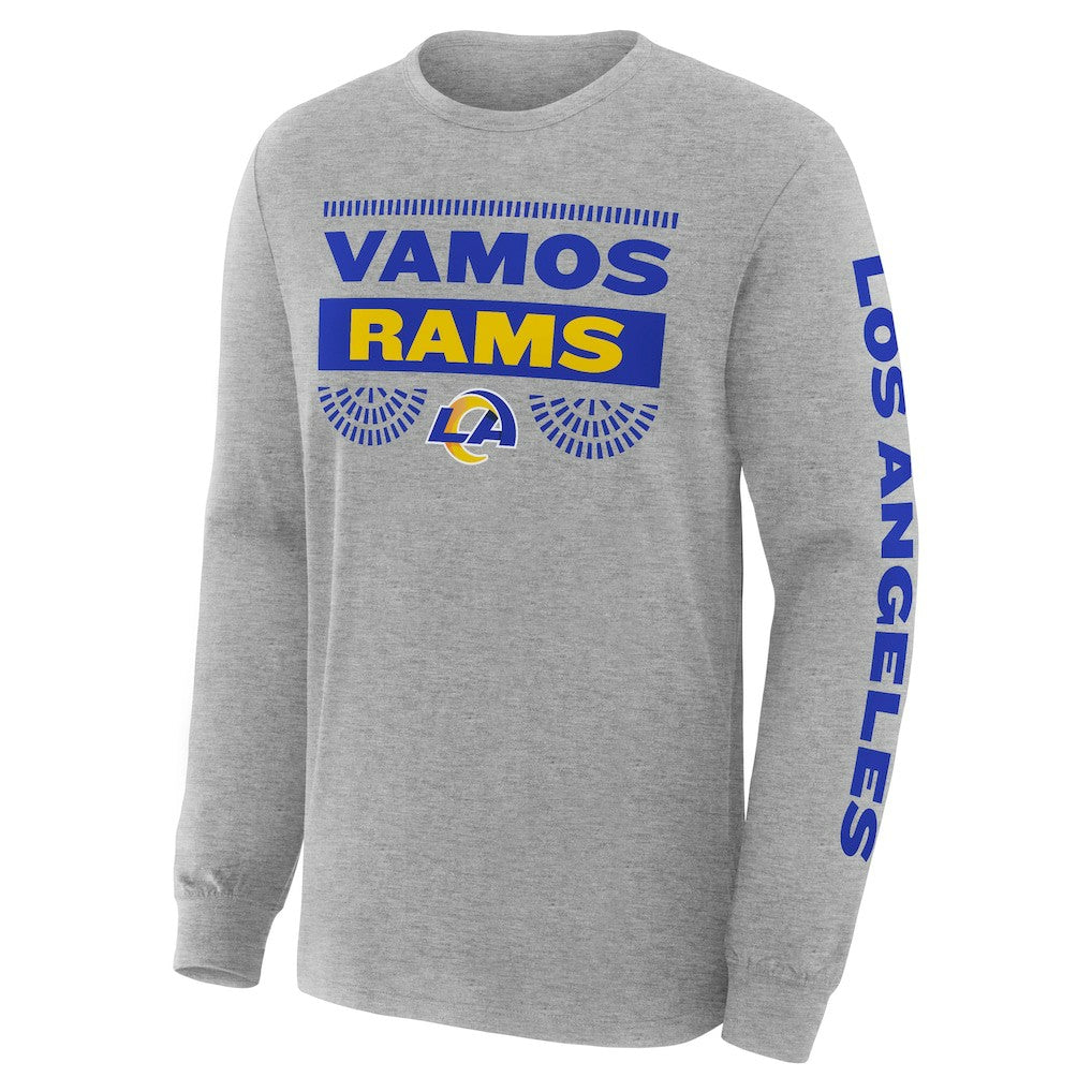 Fanatics Los Angeles Rams Hometown Sweep Legacy Long Sleeve T-Shirt Heather Gray