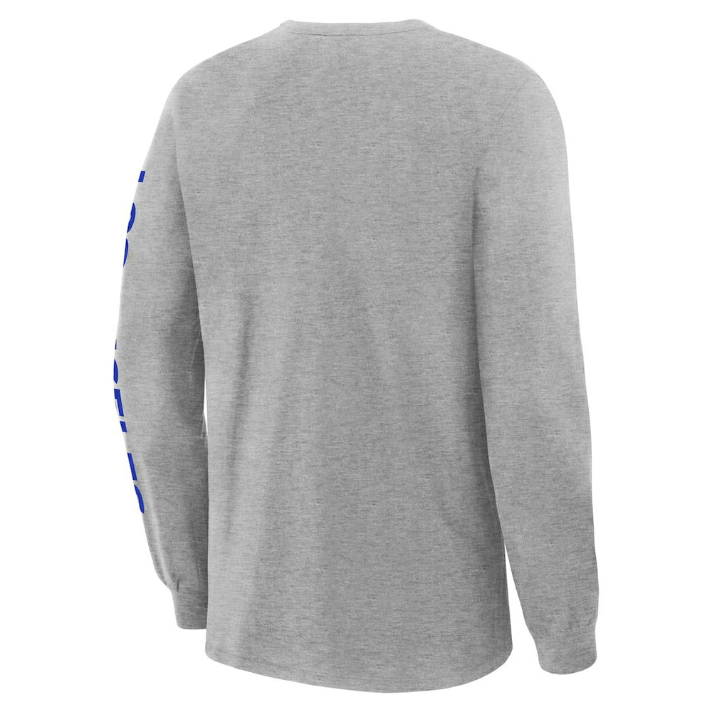 Fanatics Los Angeles Rams Hometown Sweep Legacy Long Sleeve T-Shirt Heather Gray