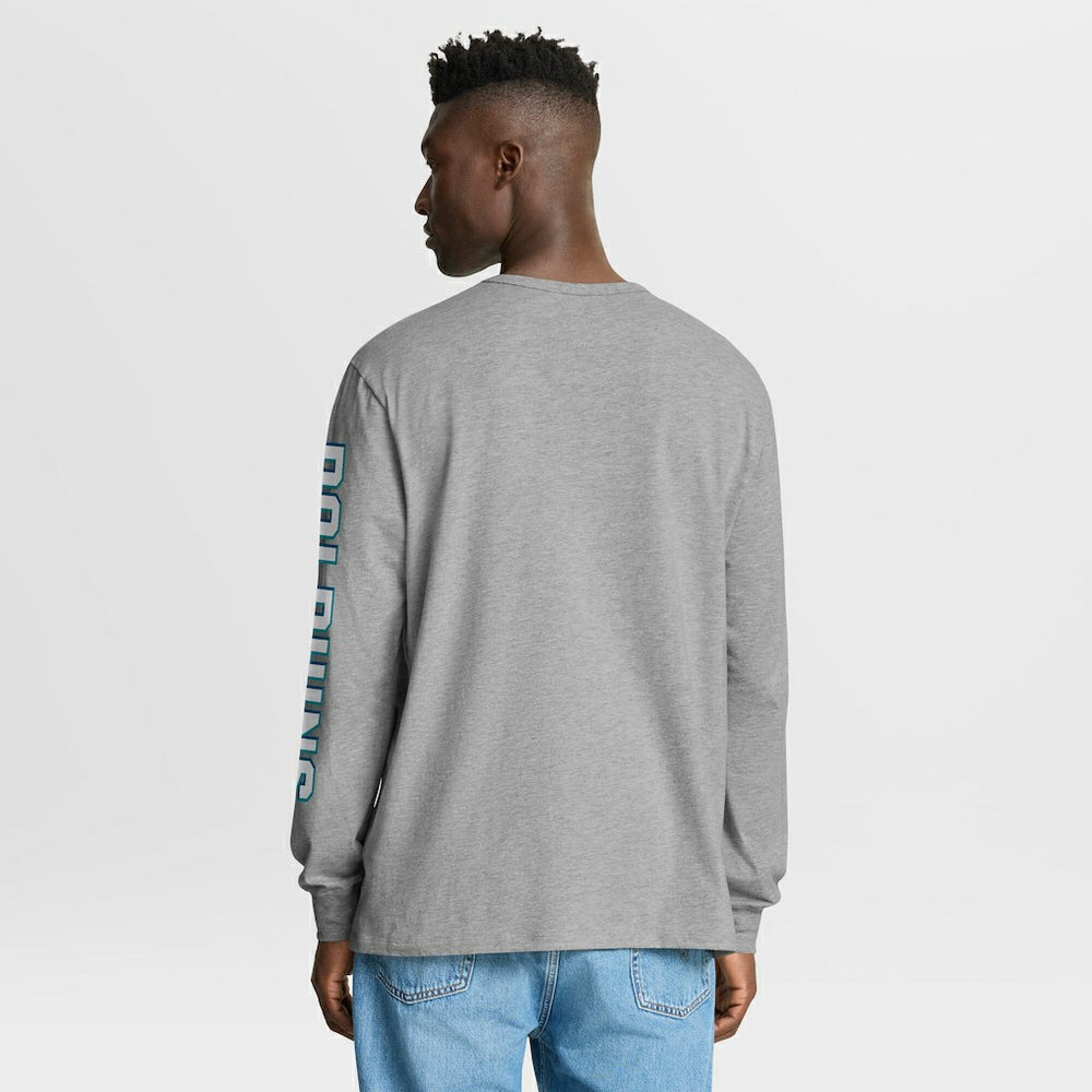 Fanatics Miami Dolphins Hometown Sweep Legacy Long Sleeve T-Shirt Heather Gray