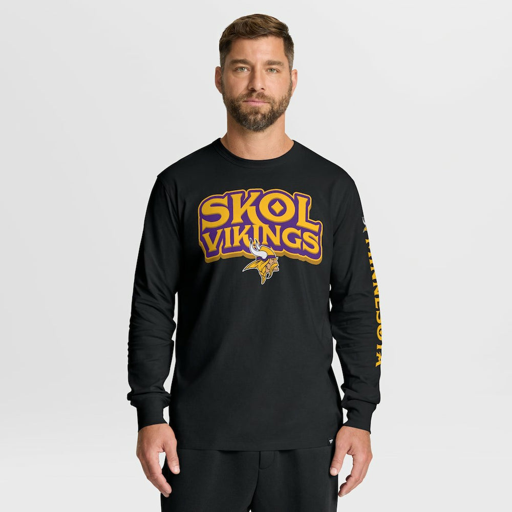 Fanatics Minnesota Vikings Hometown Sweep Legacy Long Sleeve T-Shirt Black