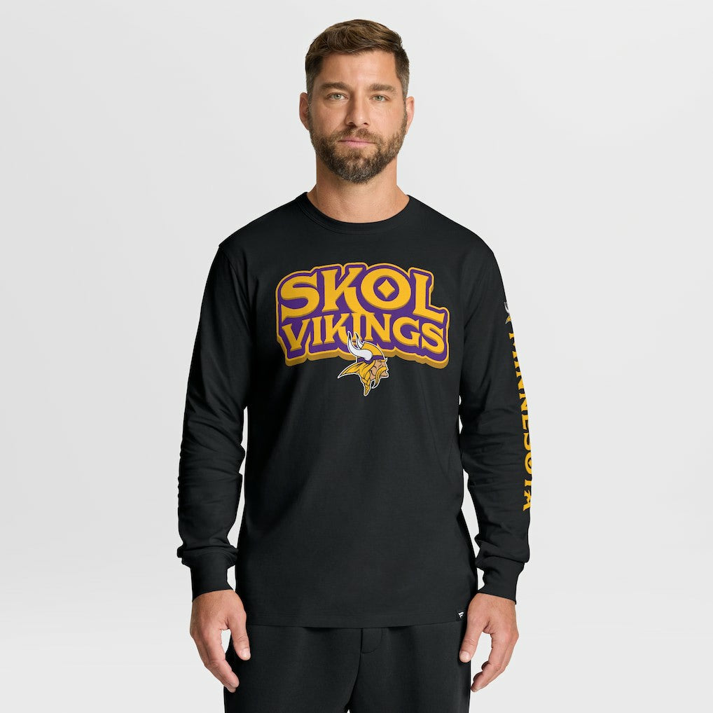 Fanatics Minnesota Vikings Hometown Sweep Legacy Long Sleeve T-Shirt Black