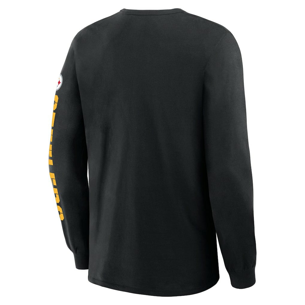 Fanatics Pittsburgh Steelers Hometown Sweep Legacy Long Sleeve T-Shirt Black