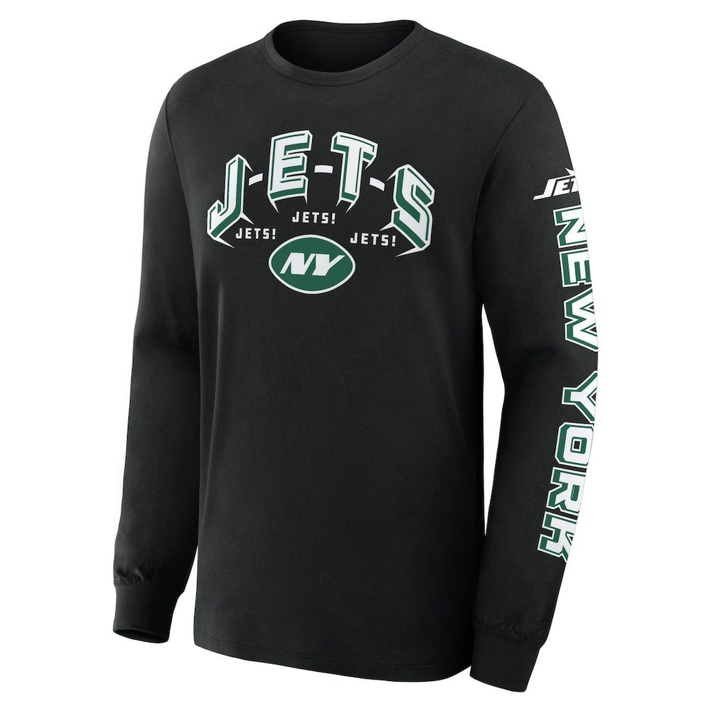 Fanatics New York Jets Hometown Sweep Legacy Long Sleeve T-Shirt Black