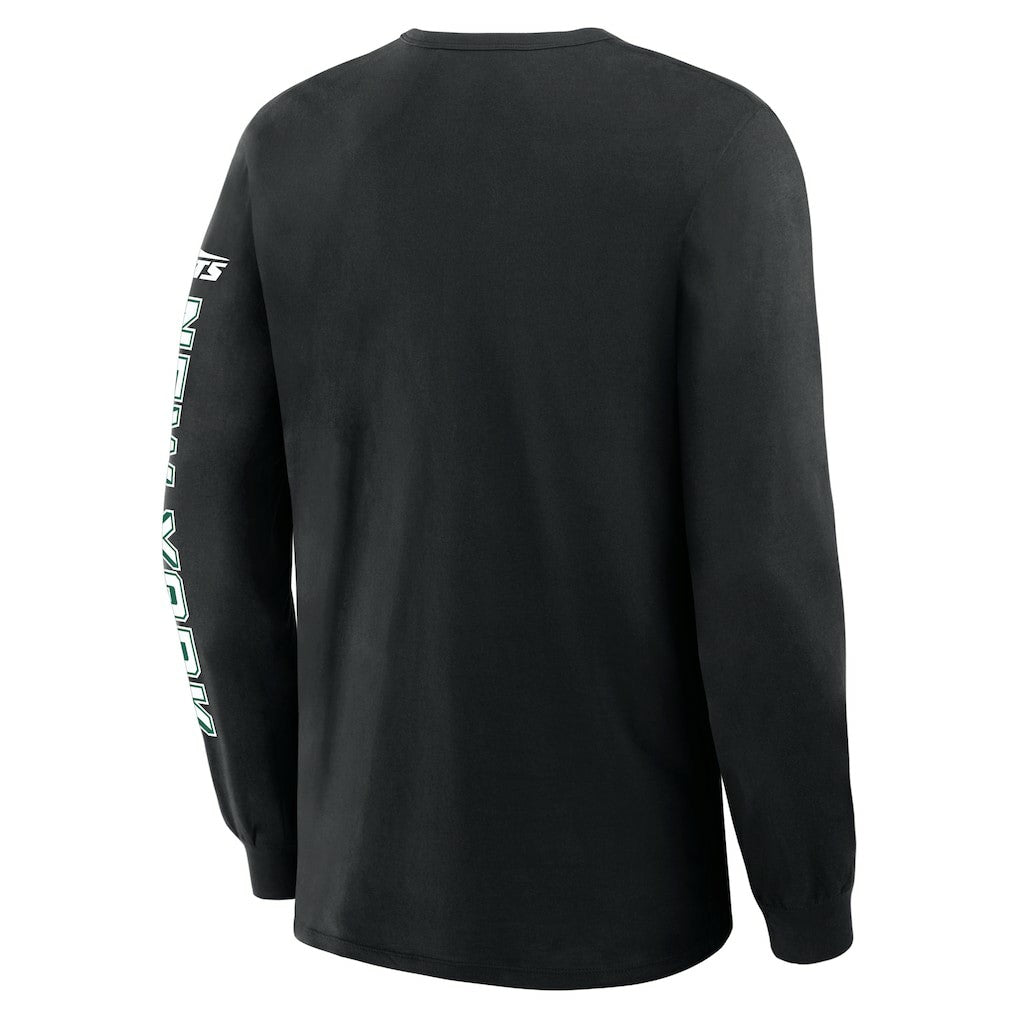 Fanatics New York Jets Hometown Sweep Legacy Long Sleeve T-Shirt Black