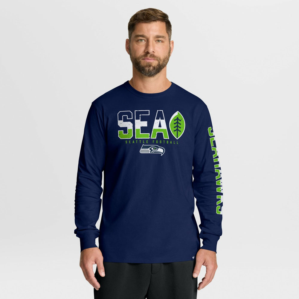 Fanatics Seattle Seahawks Hometown Sweep Legacy Long Sleeve T-Shirt College Navy