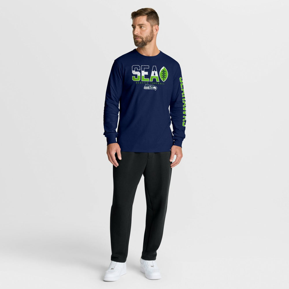 Fanatics Seattle Seahawks Hometown Sweep Legacy Long Sleeve T-Shirt College Navy