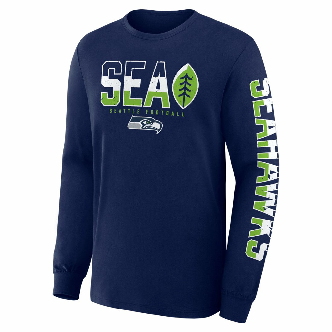 Fanatics Seattle Seahawks Hometown Sweep Legacy Long Sleeve T-Shirt College Navy