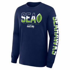 Fanatics Seattle Seahawks Hometown Sweep Legacy Long Sleeve T-Shirt College Navy
