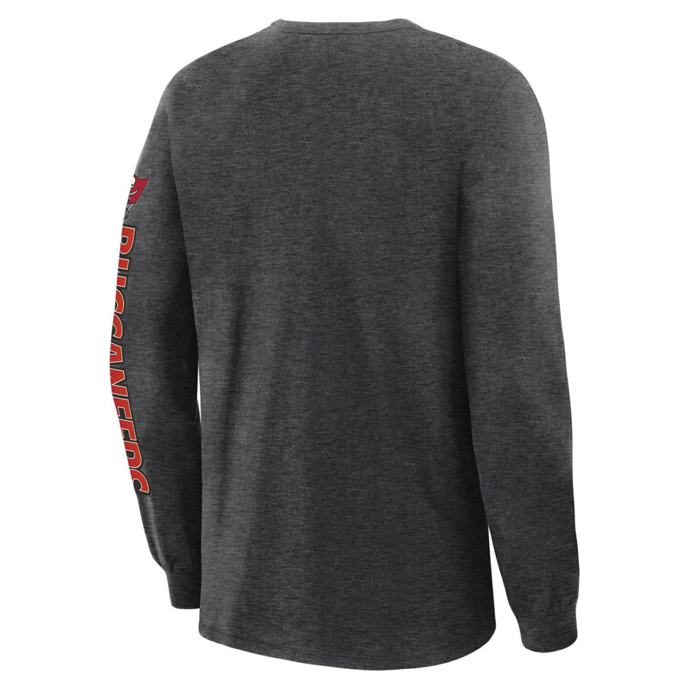 Fanatics Tampa Bay Buccaneers Hometown Sweep Legacy Long Sleeve T-Shirt Heather Charcoal