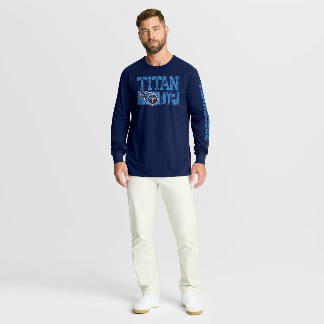 Fanatics Tennessee Titans Hometown Sweep Legacy Long Sleeve T-Shirt Navy