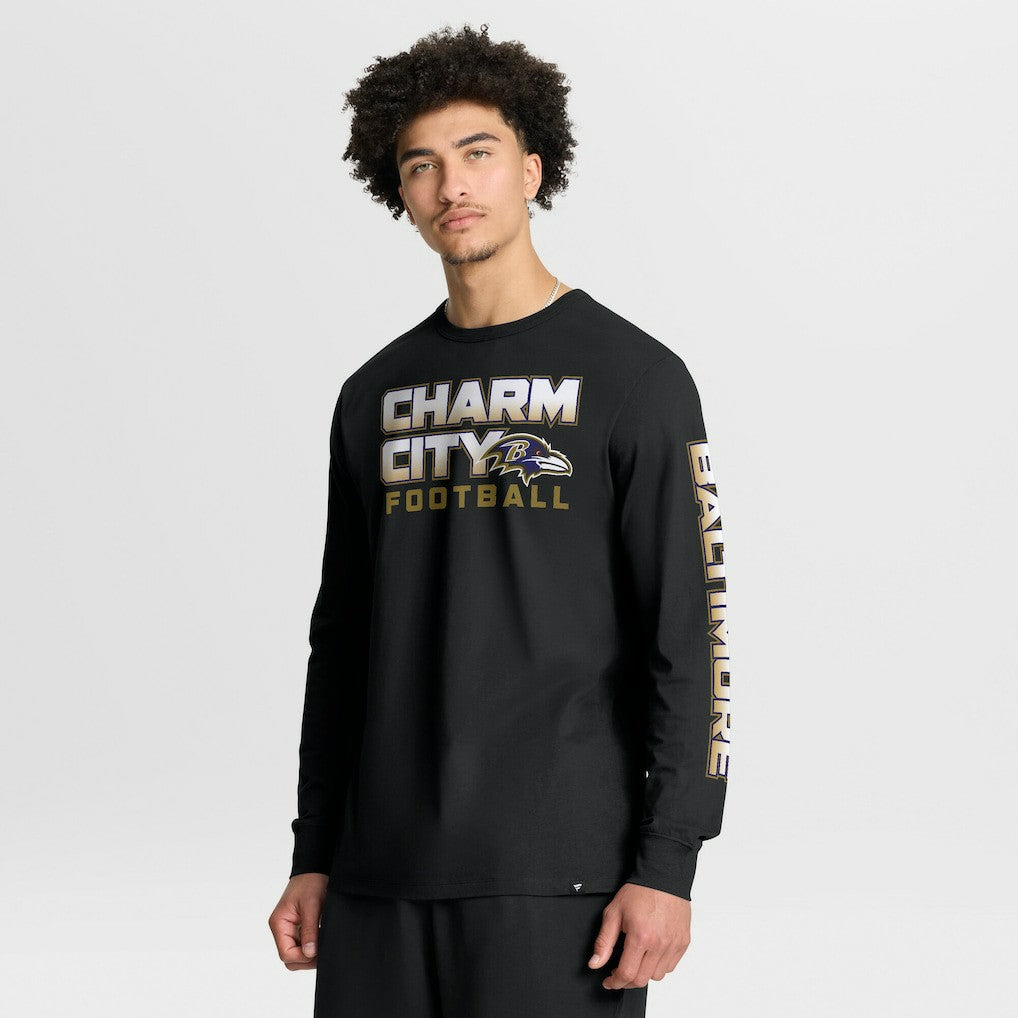 Fanatics Baltimore Ravens Hometown Sweep Legacy Long Sleeve T-Shirt Black