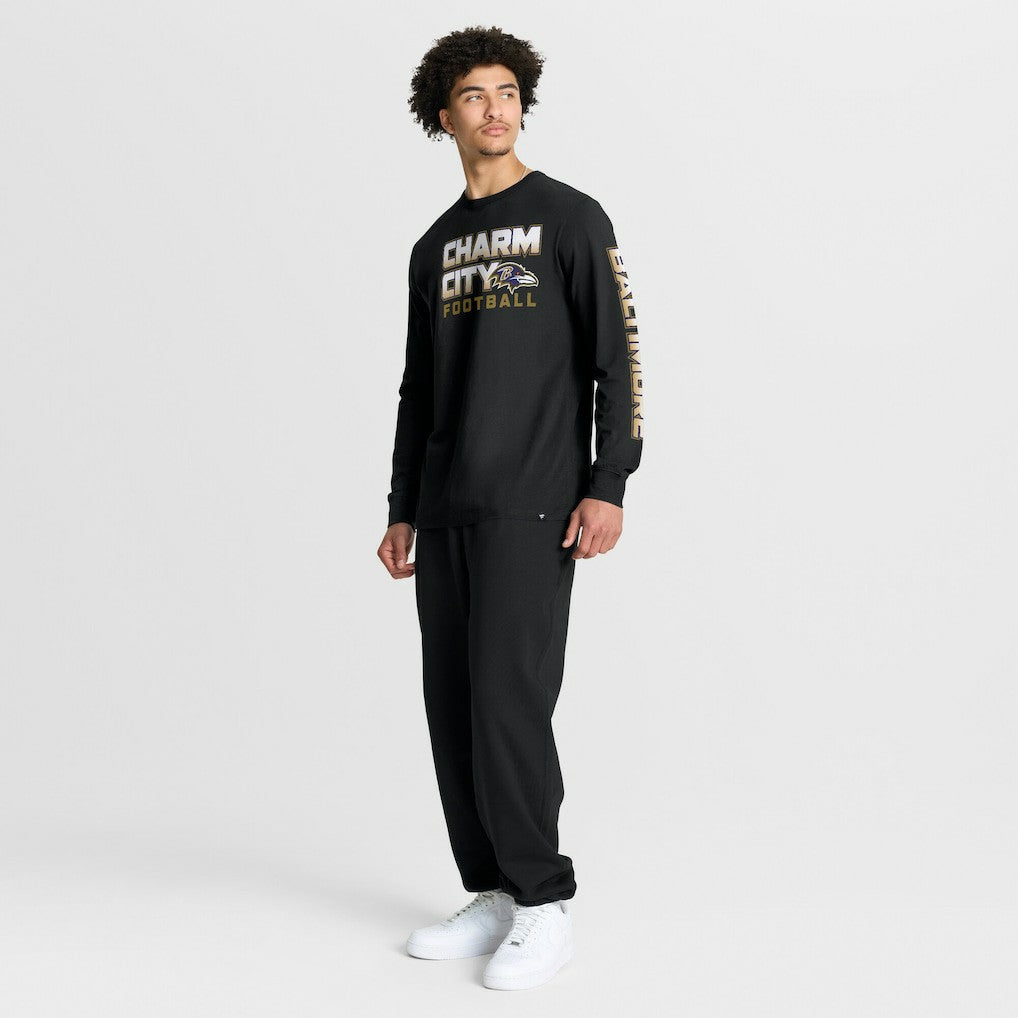 Fanatics Baltimore Ravens Hometown Sweep Legacy Long Sleeve T-Shirt Black