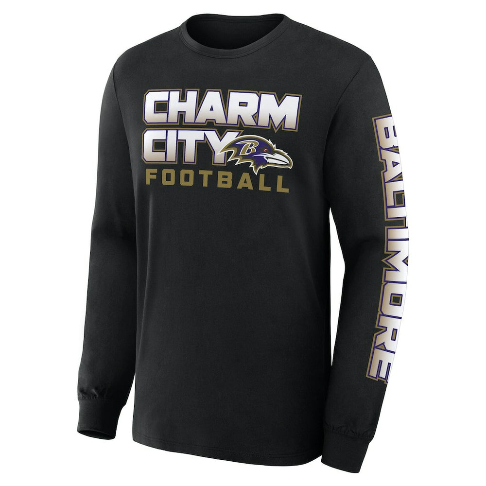 Fanatics Baltimore Ravens Hometown Sweep Legacy Long Sleeve T-Shirt Black