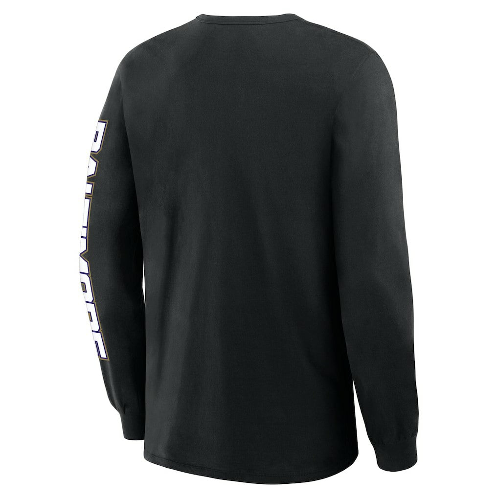 Fanatics Baltimore Ravens Hometown Sweep Legacy Long Sleeve T-Shirt Black