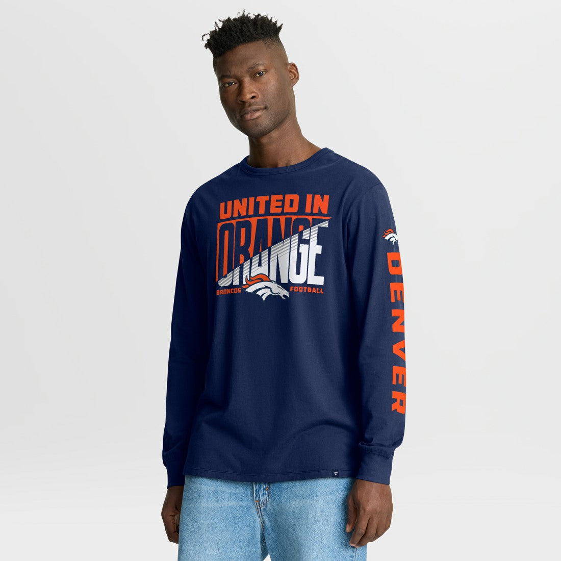 Fanatics Denver Broncos Hometown Sweep Legacy Long Sleeve T-Shirt Navy