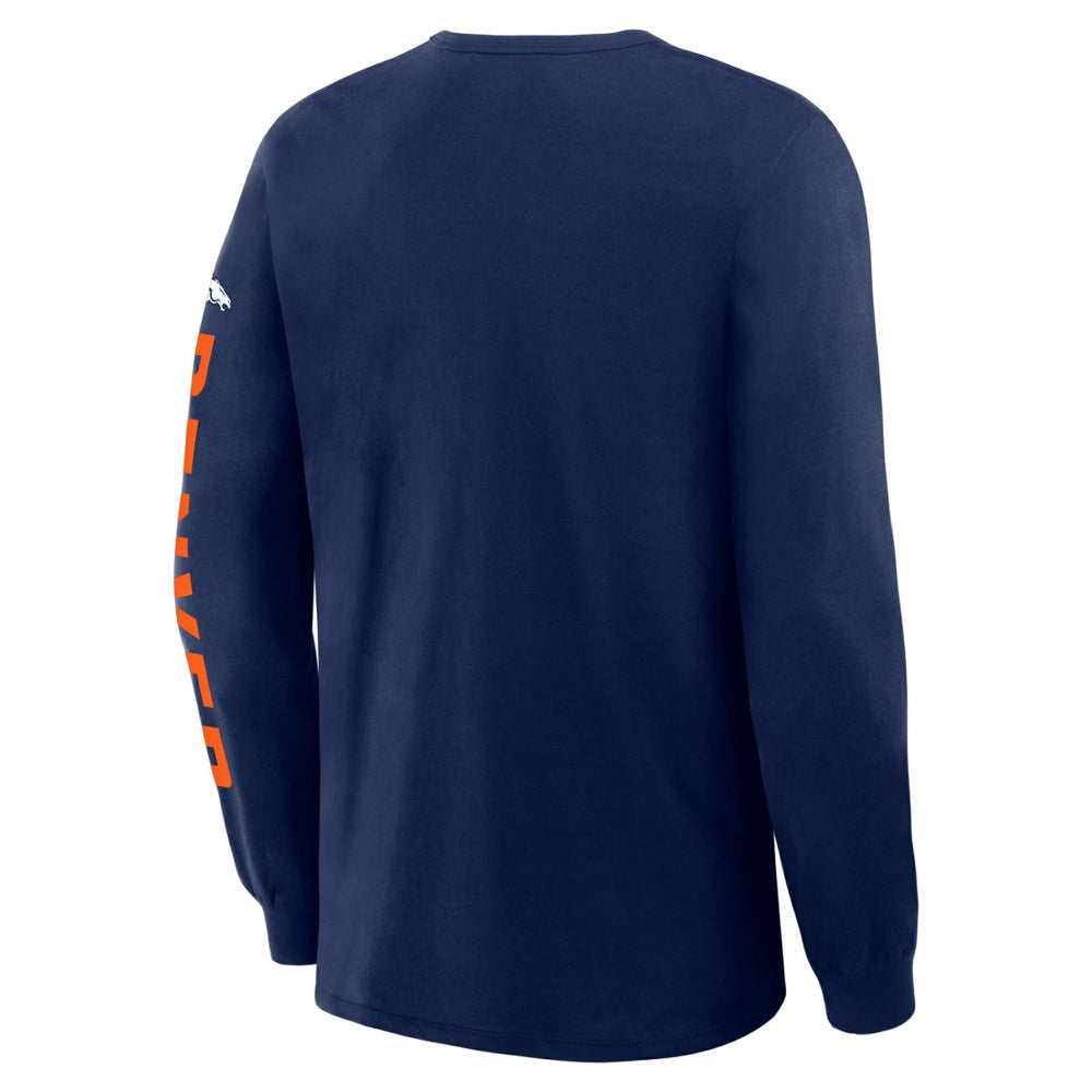 Fanatics Denver Broncos Hometown Sweep Legacy Long Sleeve T-Shirt Navy
