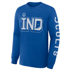 Fanatics Indianapolis Colts Hometown Sweep Legacy Long Sleeve T-Shirt Royal