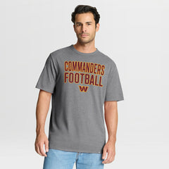 Fanatics Washington Commanders First Down Tribute Tri-Blend T-Shirt Heather Gray
