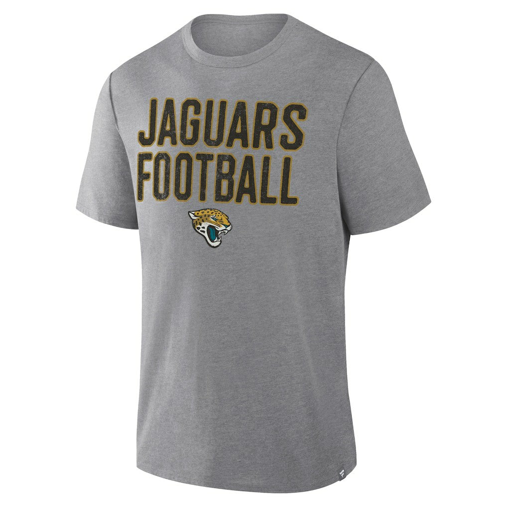 Fanatics Jacksonville Jaguars First Down Tribute Tri-Blend T-Shirt Heather Gray