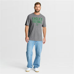 Fanatics Philadelphia Eagles First Down Tribute Tri-Blend T-Shirt Heather Gray