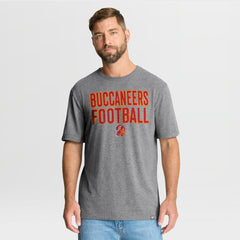 Fanatics Tampa Bay Buccaneers First Down Tribute Tri-Blend T-Shirt Heather Gray