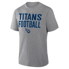 Fanatics Tennessee Titans First Down Tribute Tri-Blend T-Shirt Heather Gray