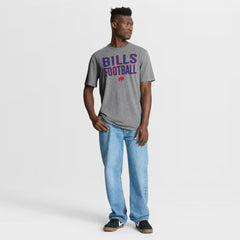 Fanatics Buffalo Bills First Down Tribute Tri-Blend T-Shirt Heather Gray