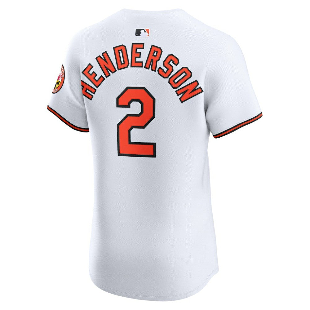 Gunnar Henderson Baltimore Orioles Nike Home Elite Jersey - White - Nike on Sale