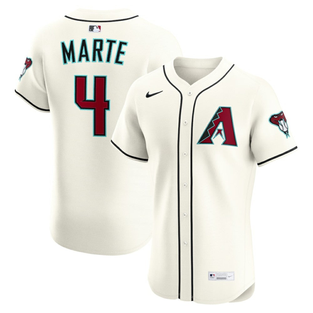 Ketel Marte Arizona Diamondbacks Nike Home Elite Jersey - Cream - Nike Lifestyle