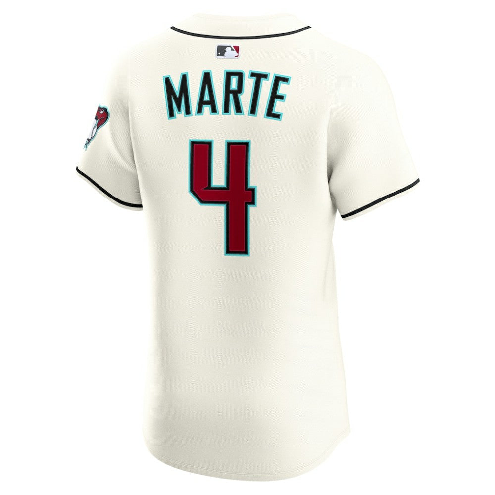 Ketel Marte Arizona Diamondbacks Nike Home Elite Jersey - Cream - Nike Lifestyle