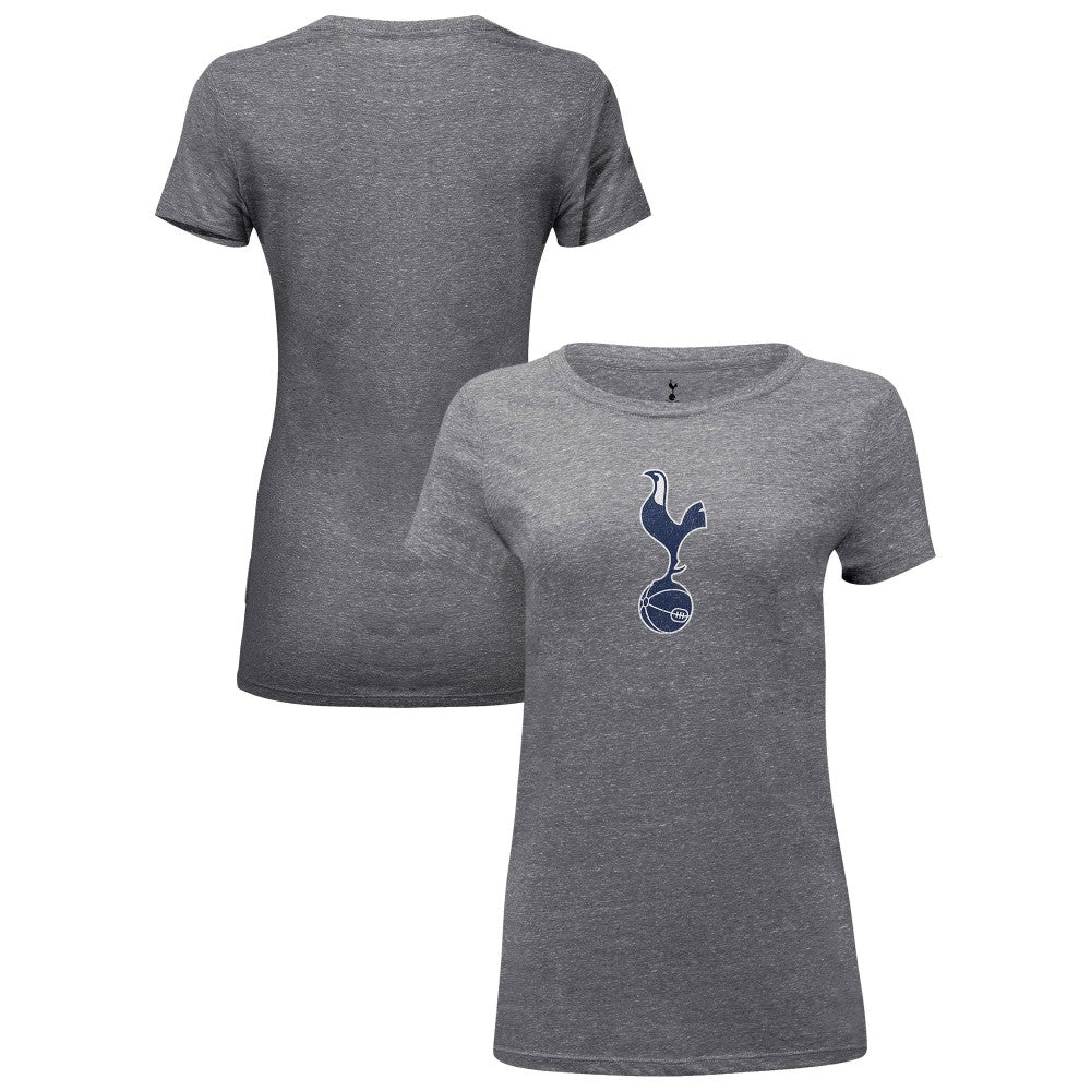Tottenham Hotspur 1863FC Women's Color Badge Tri-Blend T-Shirt Heather Gray