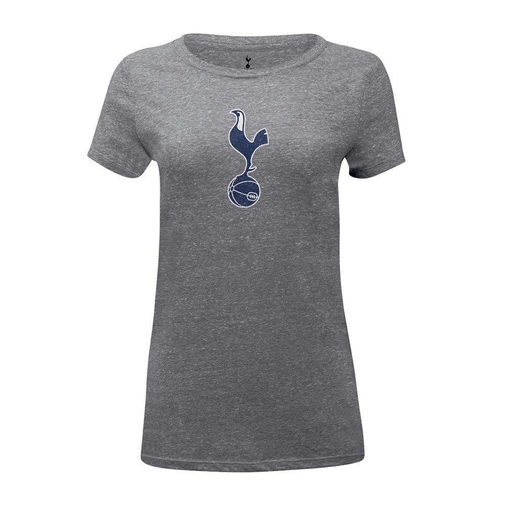 Tottenham Hotspur 1863FC Women's Color Badge Tri-Blend T-Shirt Heather Gray