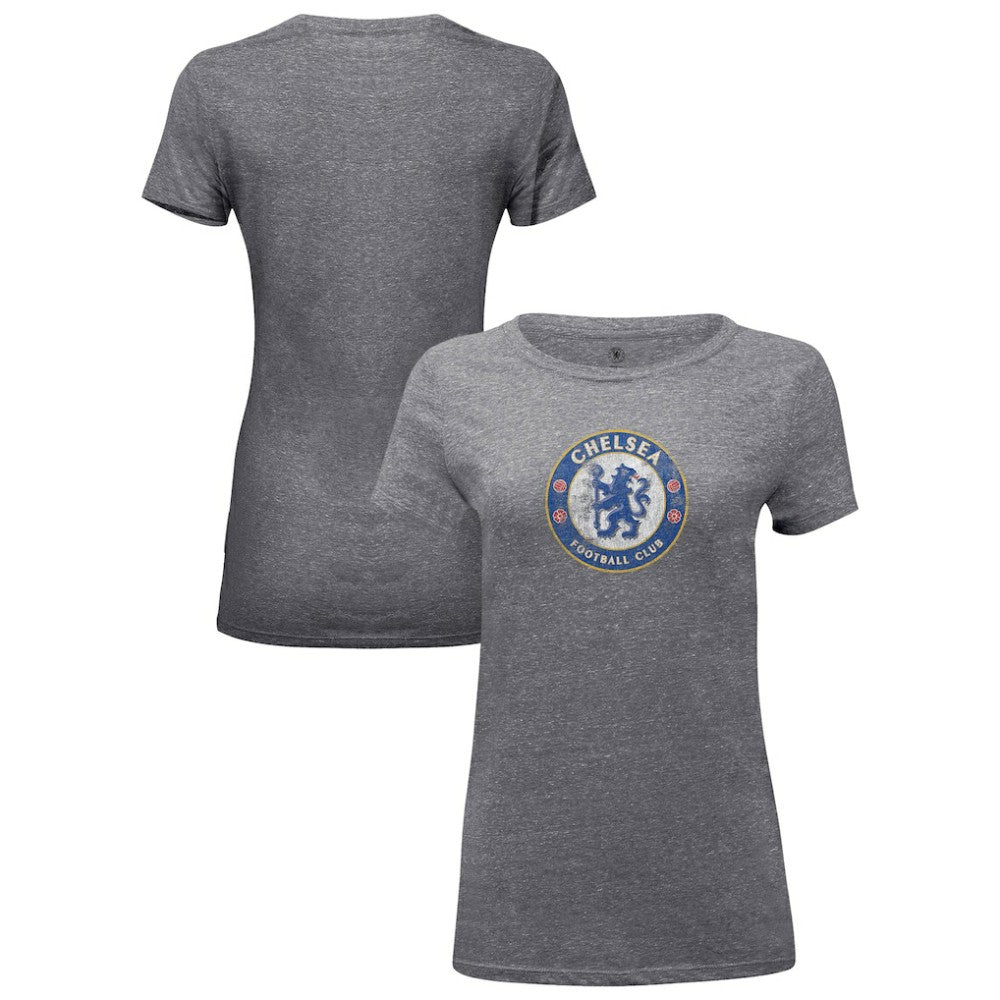 Chelsea 1863FC Women's Color Badge Tri-Blend T-Shirt Heather Gray