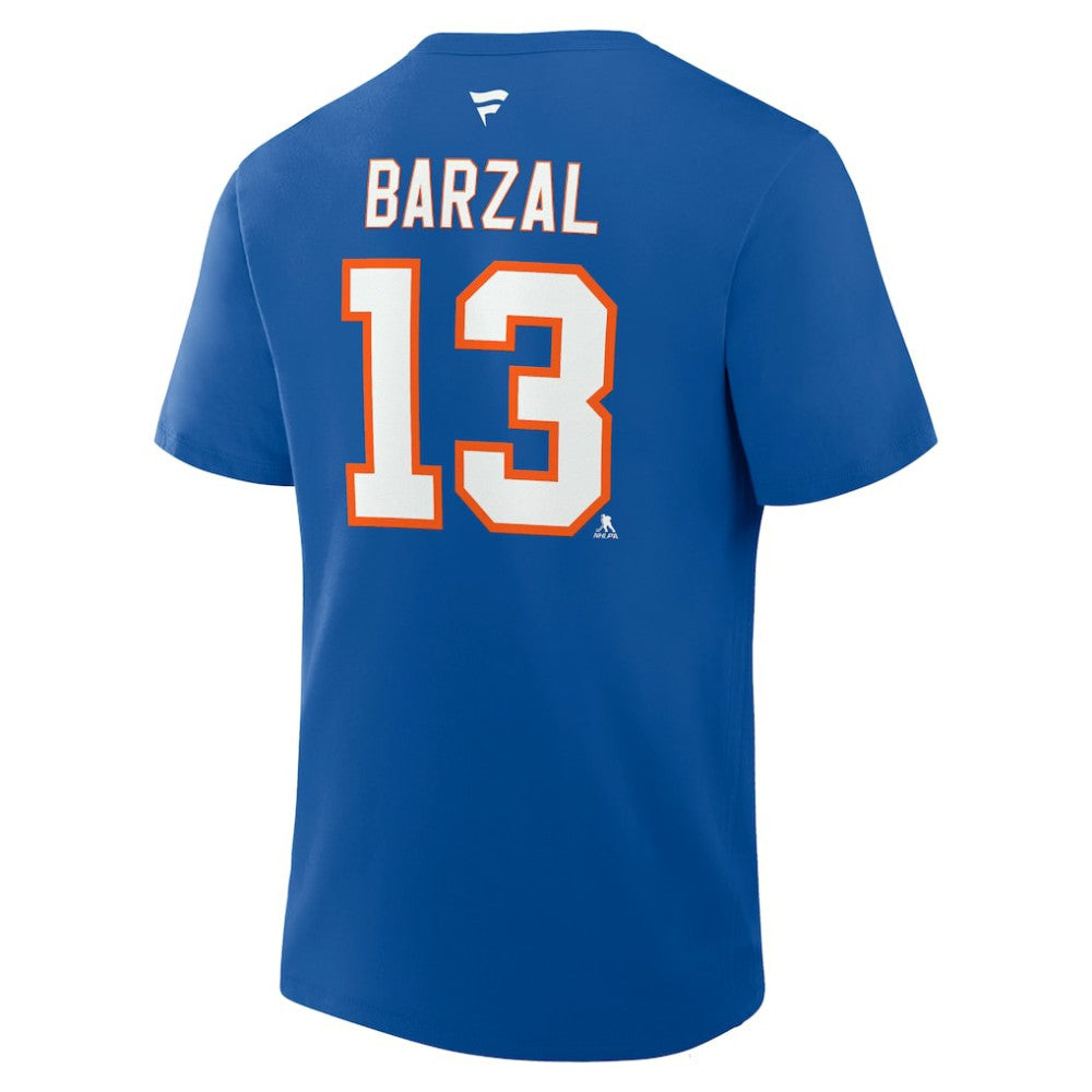 Mathew Barzal New York Islanders Fanatics Authentic Stack Name & Number T-Shirt - Royal - NHL 202466761