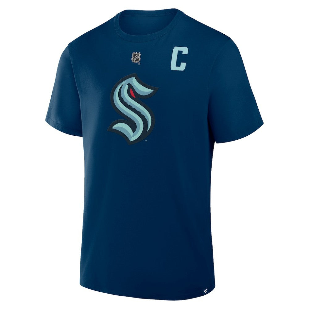 Jordan Eberle Seattle Kraken Fanatics Authentic Stack Name & Number T-Shirt - Navy - NHL 202466780