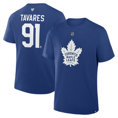 John Tavares Toronto Maple Leafs Fanatics Authentic Stack Name & Number T-Shirt - Blue - NHL 202466800