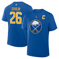 Rasmus Dahlin Buffalo Sabres Fanatics Authentic Stack Name & Number T-Shirt - Royal - NHL 202466802