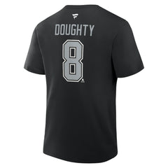Drew Doughty Los Angeles Kings Fanatics Authentic Stack Name & Number T-Shirt - Black - NHL 202466805