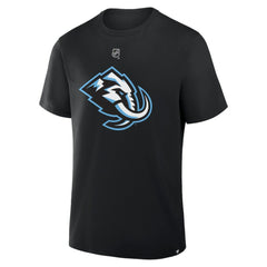 Logan Cooley Utah Mammoth Fanatics Authentic Stack Name & Number T-Shirt - Black - NHL 202466809