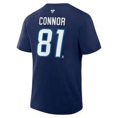 Kyle Connor Winnipeg Jets Fanatics Authentic Stack Name & Number T-Shirt - Navy - NHL 202466815